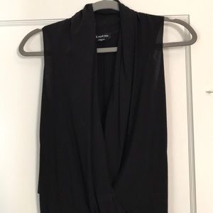 Bebe silk Black sleeveless body suit
